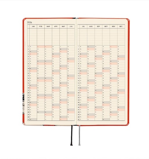 Kampanyalı Ön Sipariş Hobonichi Techo Weeks - English - ONE PIECE : Straw Hat Luffy (Red)