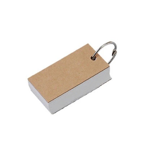 Muji Anahtarlık Cep Notluk , Kelime Kartları 6,8 x 3,0cm 100 yaprak