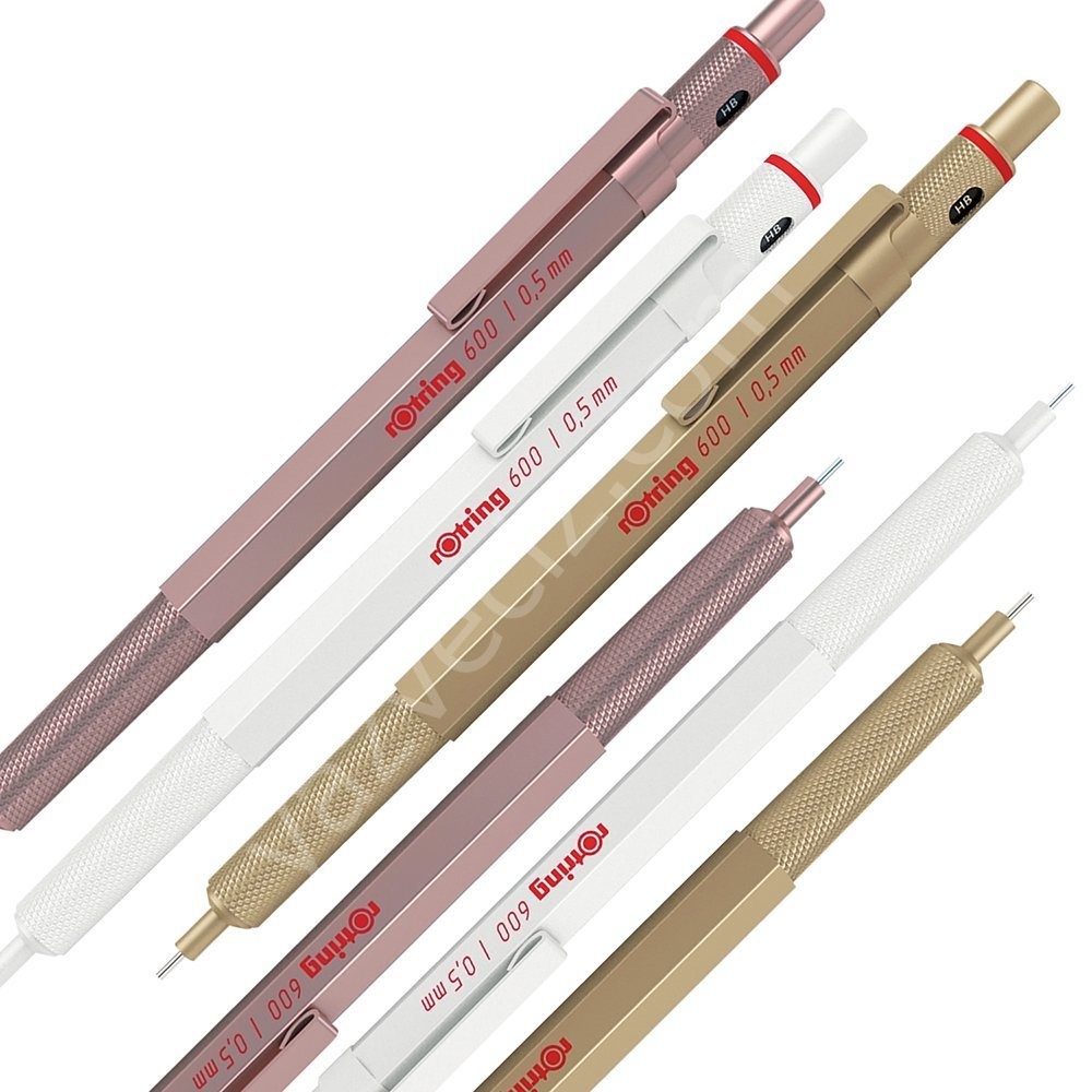 Rotring Limited Edition 600 Profesyonel Mekanizmalı Versatil Kalem 0,5mm Pembe Altın