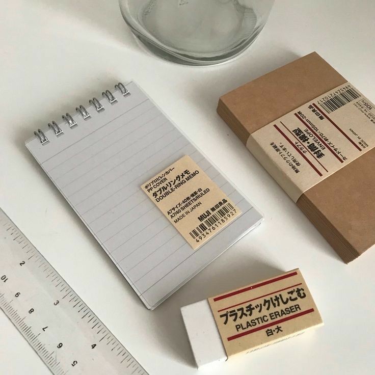 Muji Çizgili Not Defteri Duoble Ring Memo 10cm * 7 cm