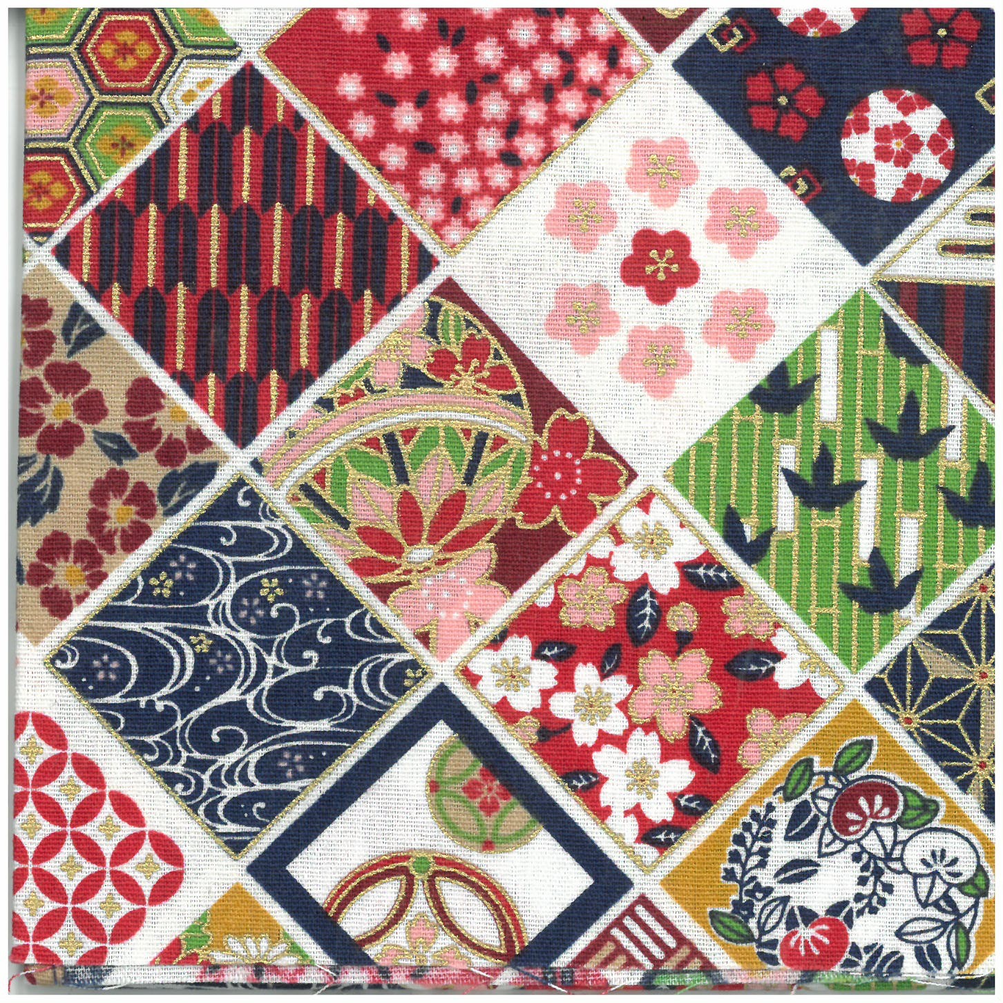Orjinal Japon Mendil  % 100 Koton 30 cm * 35 cm Patchwork Desen