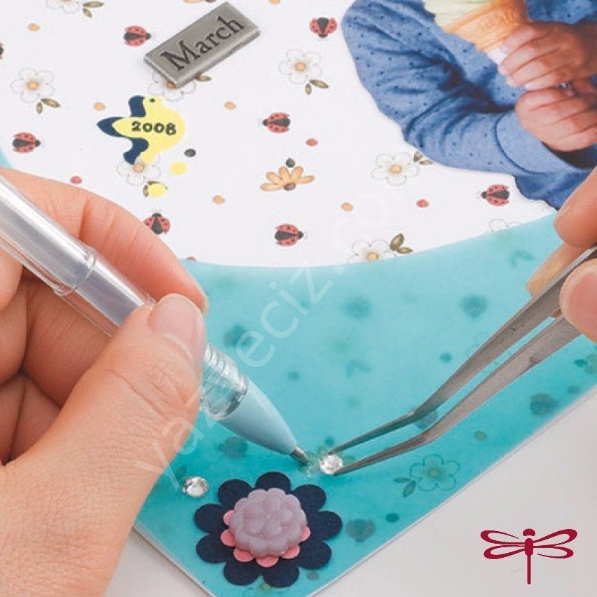 Tombow Pit 1mm Kalem Yapıştırıcı Uhu, Detayları Yapıştırmak için.