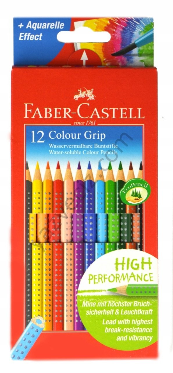 Faber Castell 12'li Colour Grip Aquarelle Boya Kalemi Seti