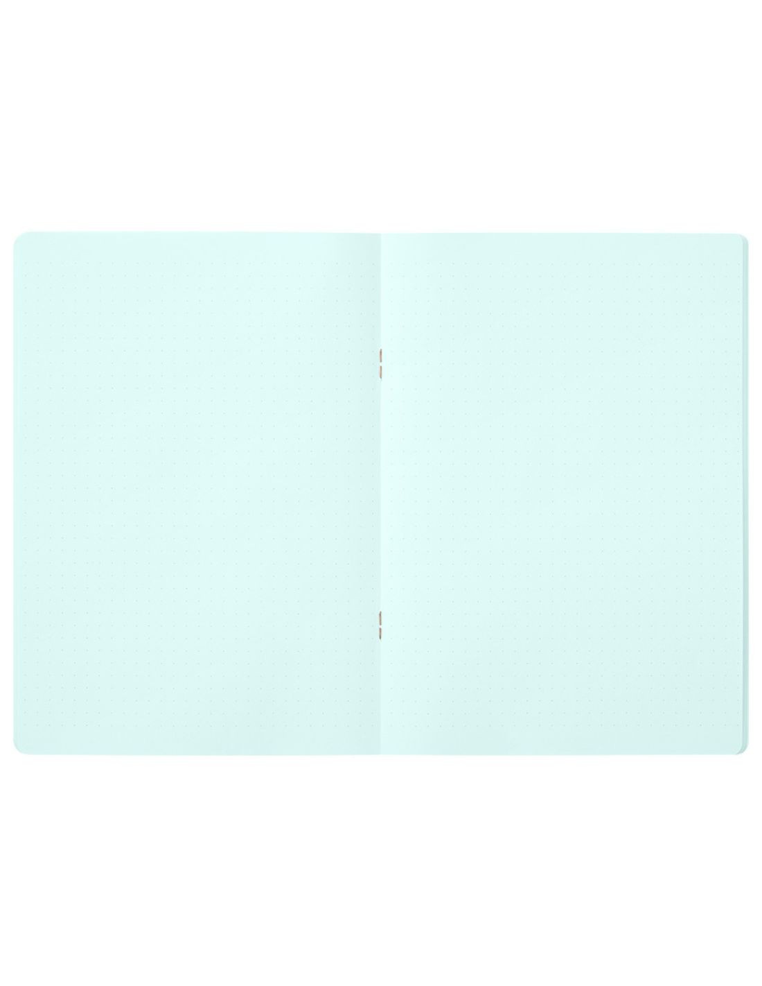 Midori Notebook <A5> Color Dot-colored Blue (Noktalı Pastel Renkler Yapraklı Defter)