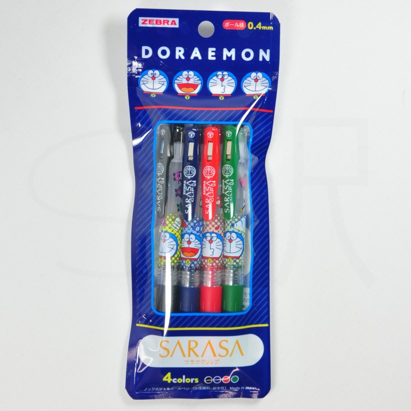 Kampanyalı Zebra Sarasa Clip 4 Color 0.5 mm Doraemon Kalem Seti