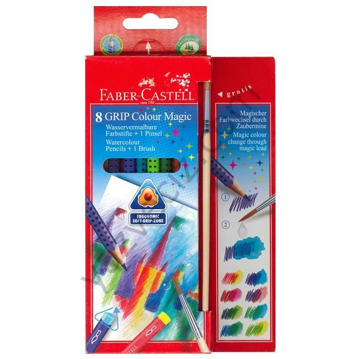 Faber Castell 8 grip colour Magic, Sulandırılabilir Kalem Seti