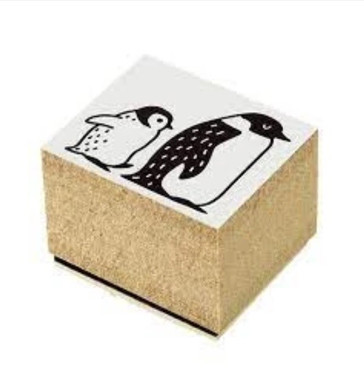 Shachihata  Zanaat damgası Penguen deseni 2. baskı 25×30mm