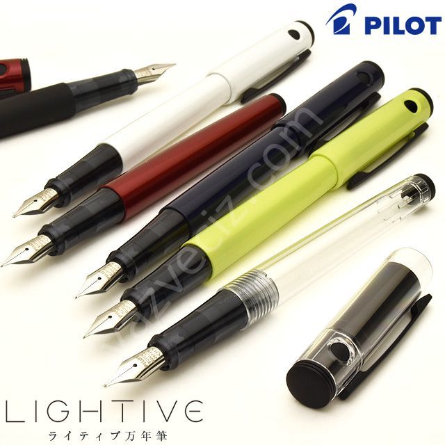 Pilot Fountain Pen Lightive Mat Black F Uç, Dolma Kalem Mat Siyah