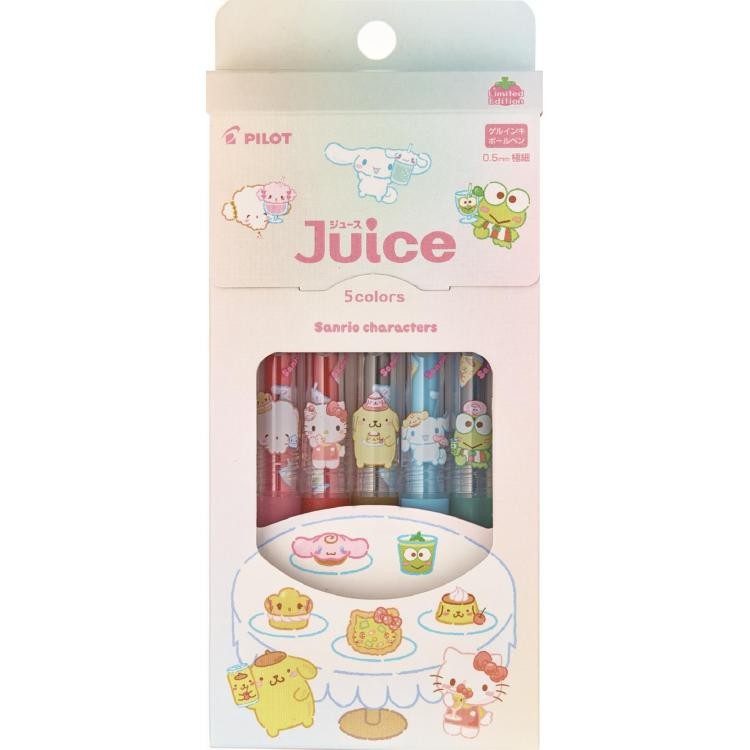 PILOT  Sanrio Karakterler Pilot Juice Jel Mürekkep Tükenmez Kalem Seti 5'li