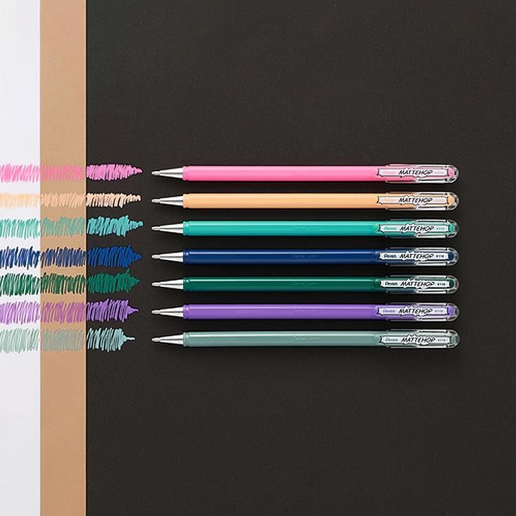 Pentel MatteHop Tükenmez Kalem 1.0mm Dream 7-renk seti