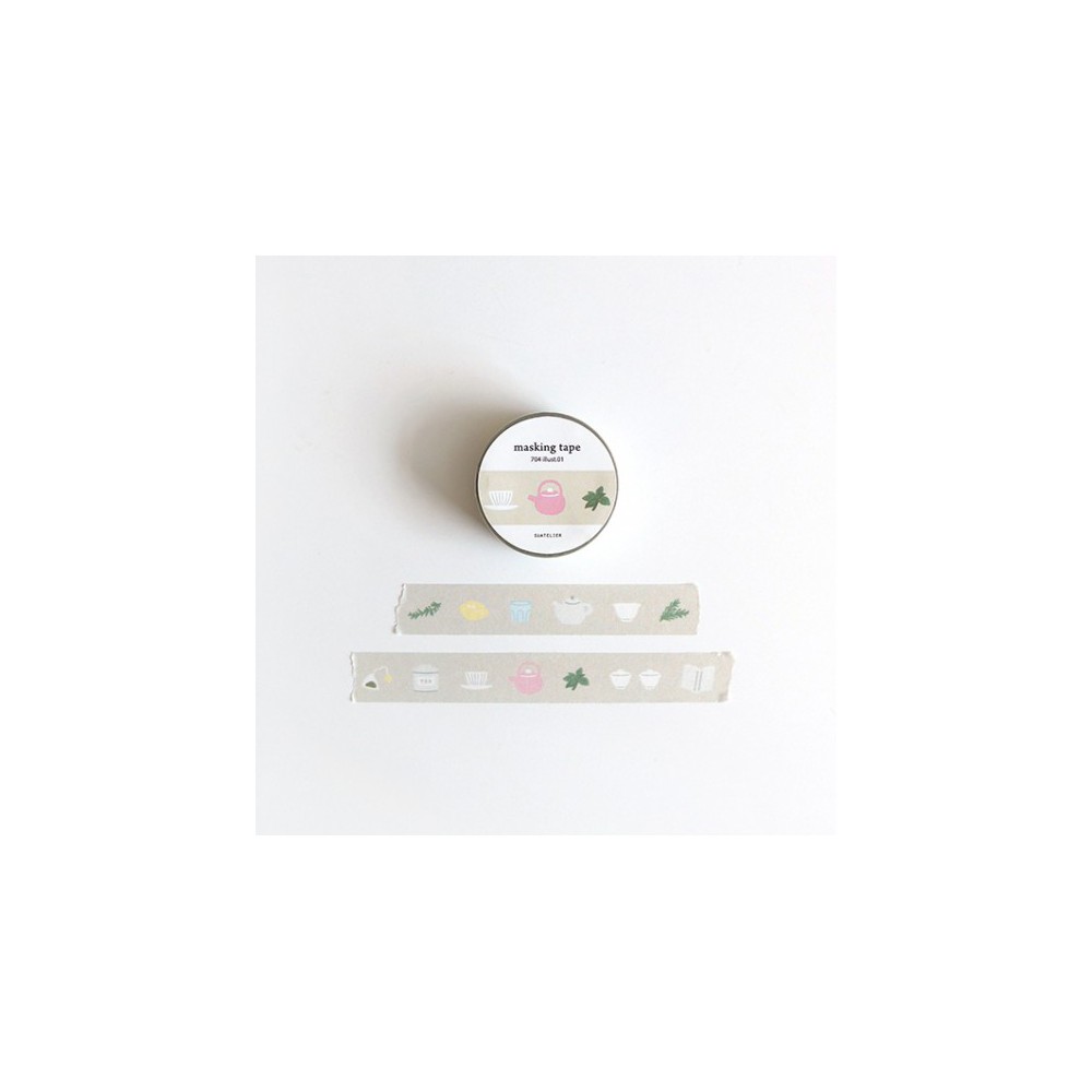Kore Suatelier design washi tape -  illustration 01