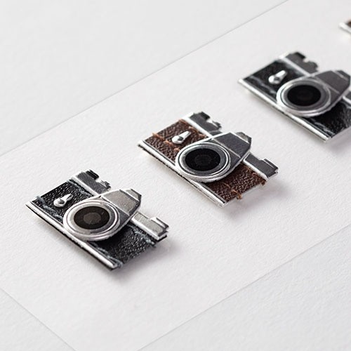 Midori Figür Çıkartmalar - Fotoğraf Makinesi