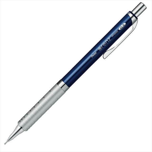Pentel Orenz Metal Grip 0.3 Uç Mavi Mekanik Versatil Kurşun Kalem