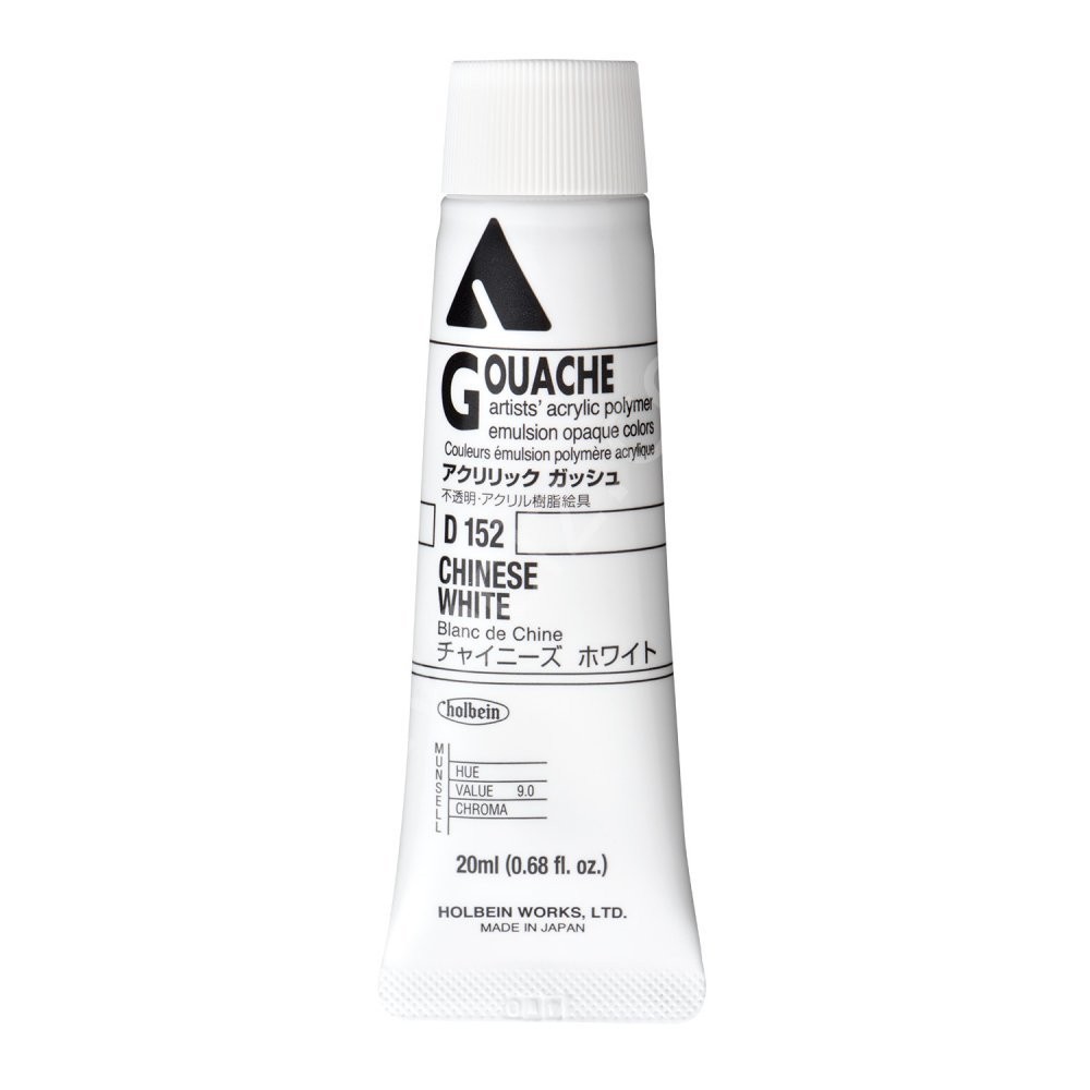 Holbein Akrilik Guaj 20 ml (D152) Chınese White A Seri