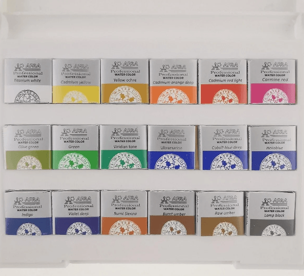 Afra Artists Water Colours Sulu Boya Tablet Seti 18li