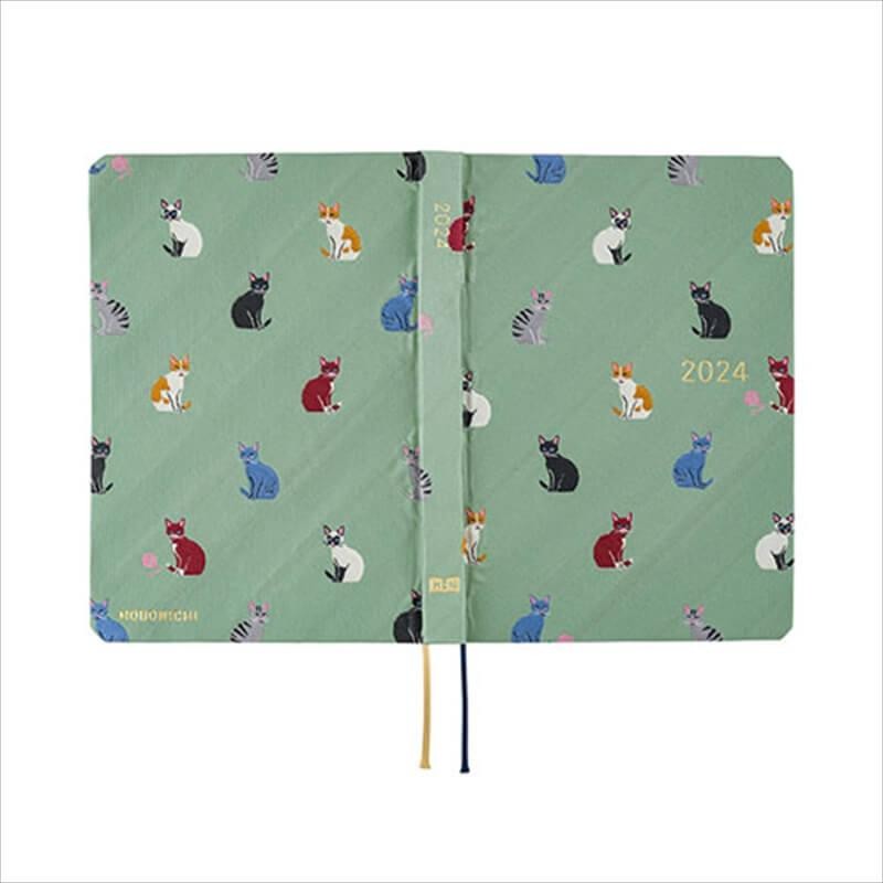 Hobonichi HON A6 diary Tie & Chief  Cats&Me Planlayıcı Ajanda (planner)