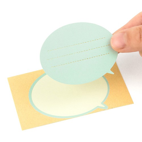 Midori Konuşma Balonu Tasarımı Sticker Çıkartma