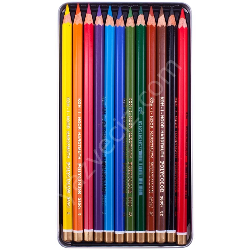 Koh-ı Noor Mondeluz Aquarelle Metal Kutu  12'li Set