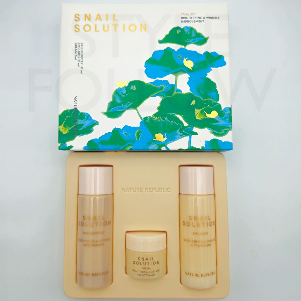Kampanyalı Kore Nature Republic Snail Solution 3'lü Cilt Bakım Seti