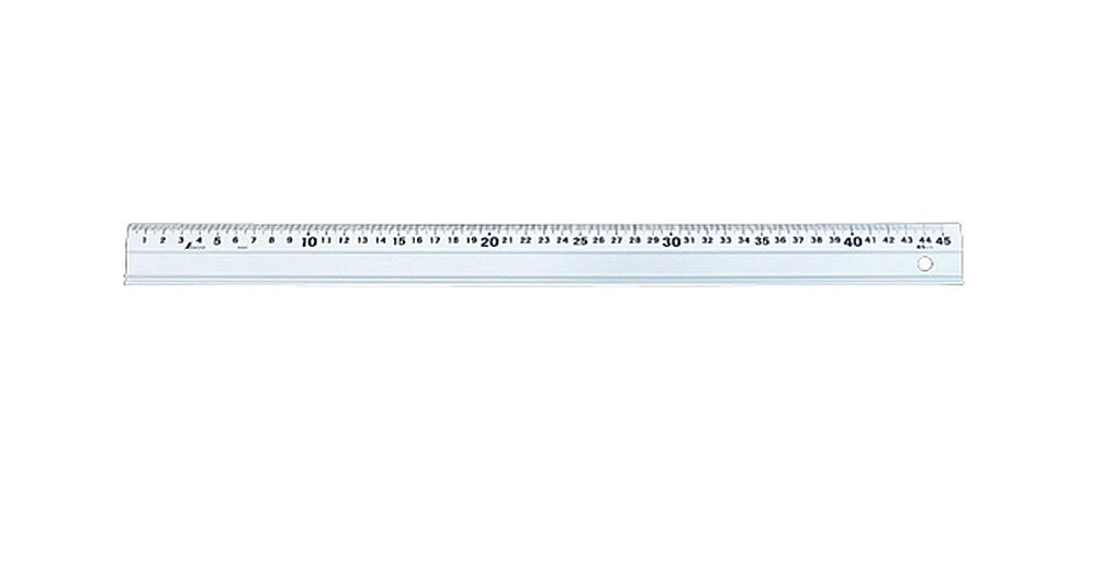 Shinwa Kaydırmaz Tabanlı Alüminyum Cetvel 45 cm