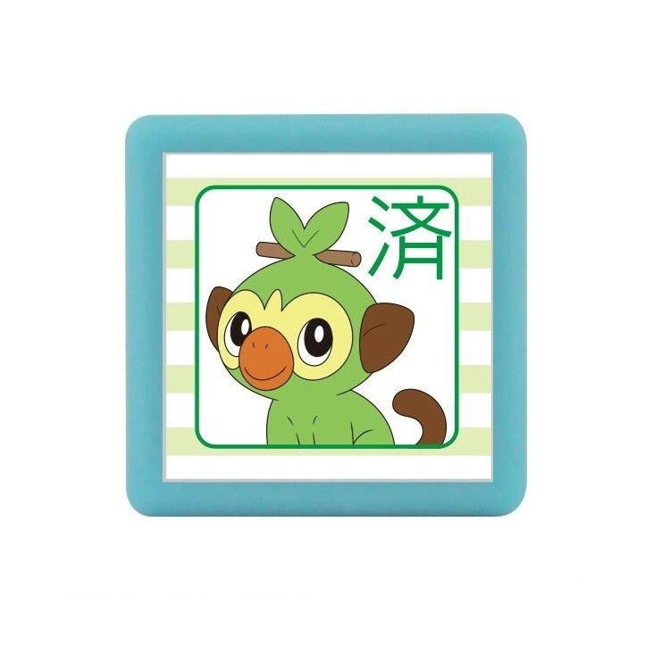 Pokemon Mini Pon Damgası Grookey - Mürekkep rengi: Yeşil