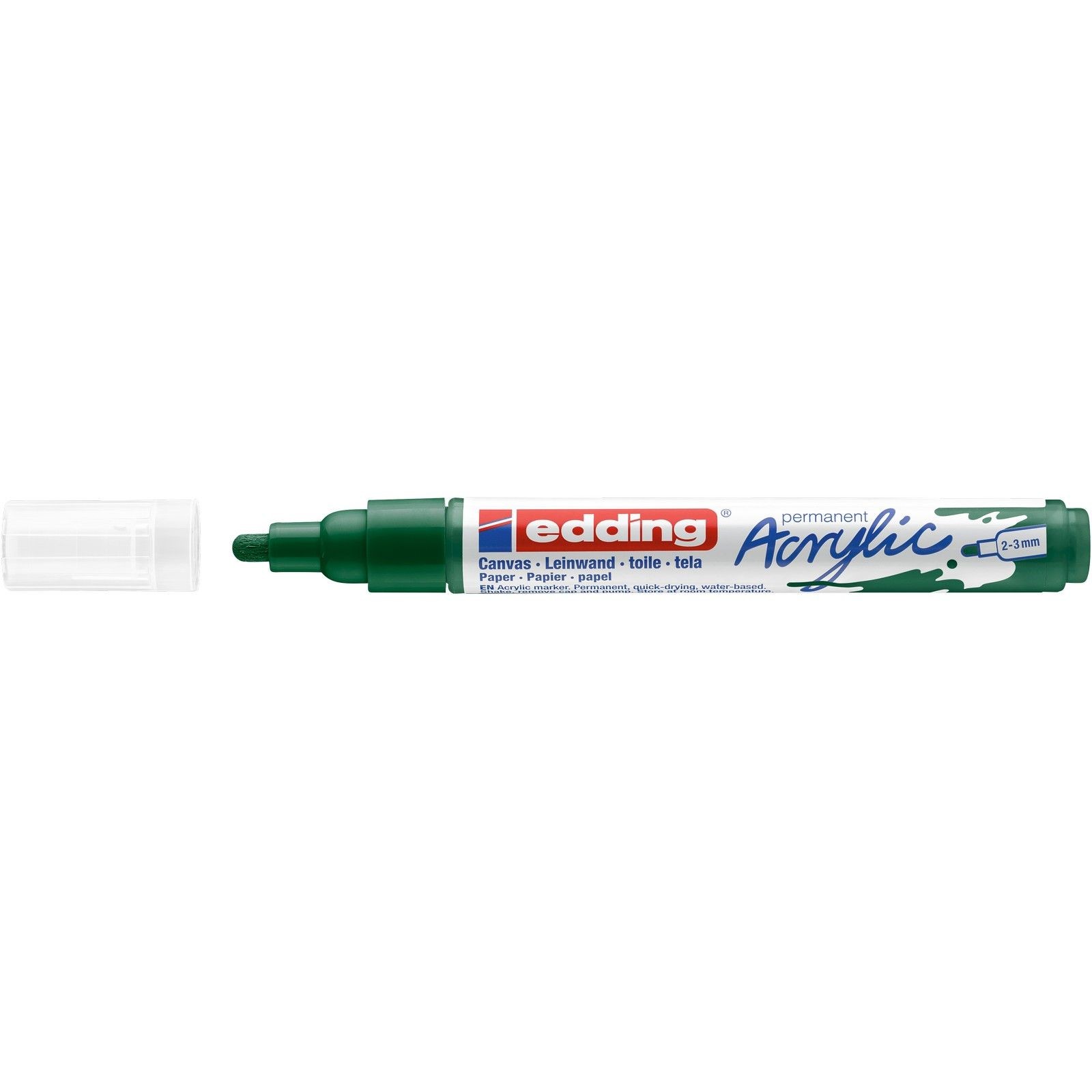 Edding 5100 Akrilik Markör 2-3mm Yuvarlak Uç -Yosun Yeşili 904