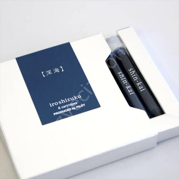 Pilot iroshizuku Dolma Kalem Kartuşu 6'lı Set DerinDeniz Mavi,shin-kai