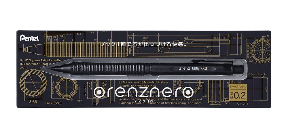 Pentel Orenz Nero 0.2 Profesyonel Versatil Kalem