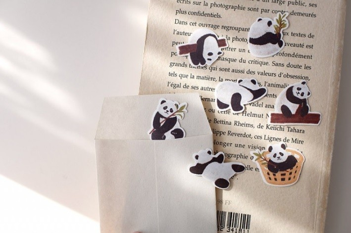 Kore Suatelier Cereal Stickers, Çıkartma – 302 baby panda