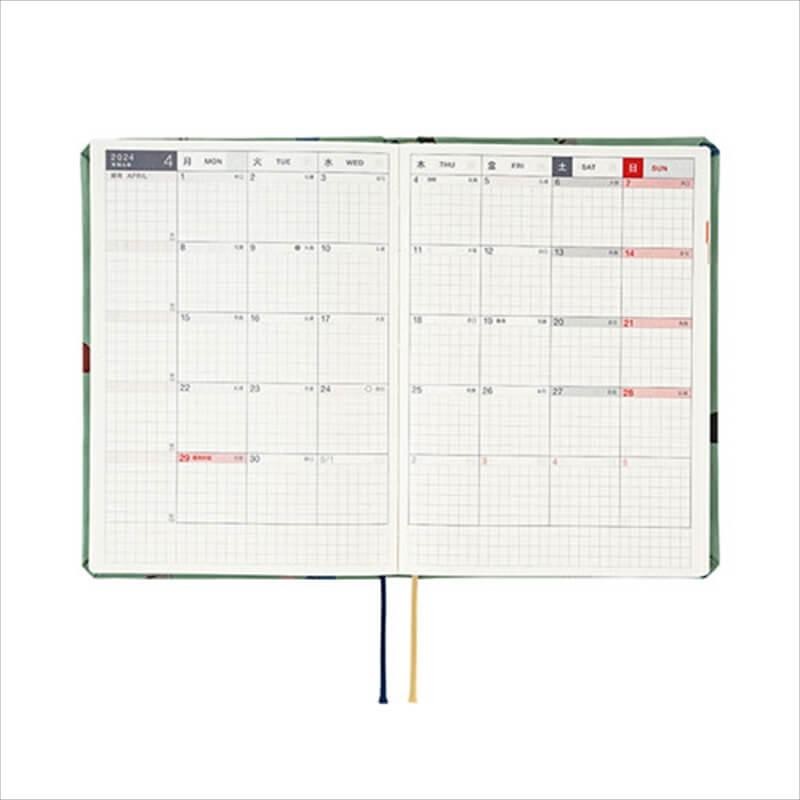 Hobonichi HON A6 diary Tie & Chief  Cats&Me Planlayıcı Ajanda (planner)