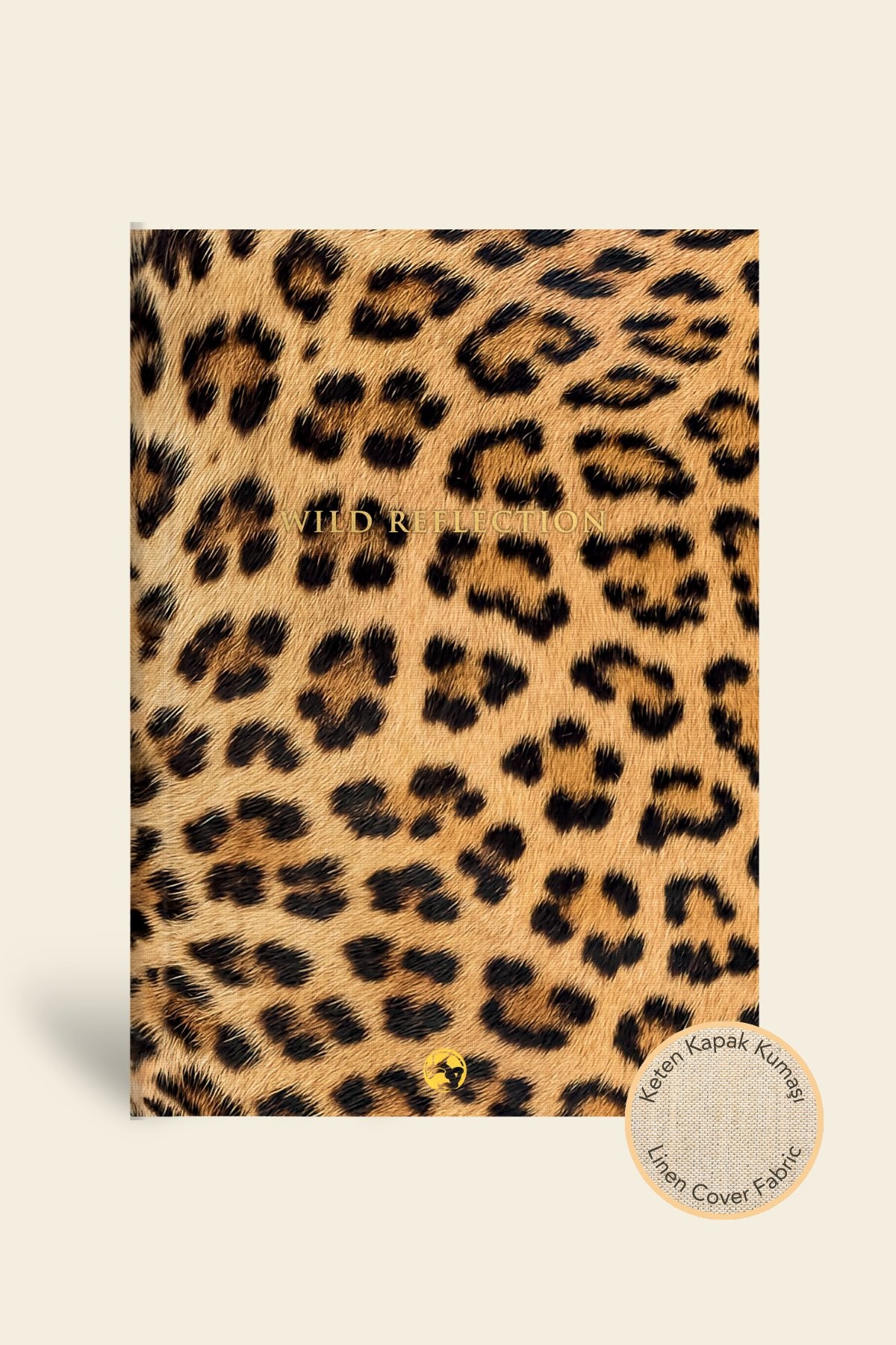 Le Color Keten Ciltli Defter Düz Leopar 17x24