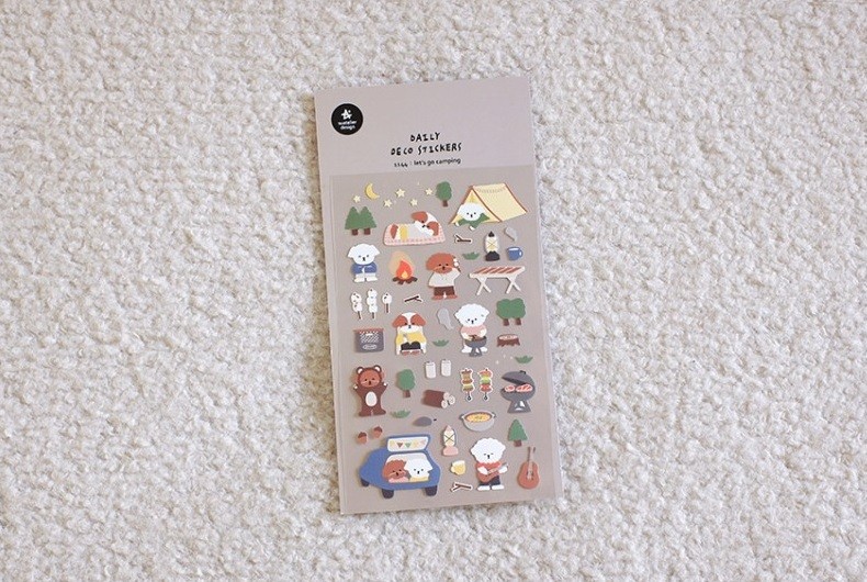 Kore Suatelier Sticker Çıkartma - 1144 let's go camping