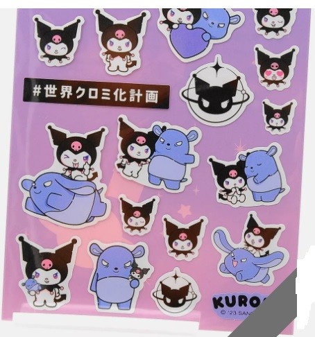 Japon Sanrio Kuromi Stickers Çıkartma