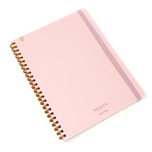 KOKUYO Soft Ring , Pastel Pembe , Kareli A5 80 Yaprak Defter