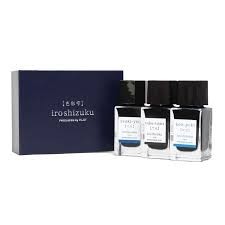 Pilot Iroshizuku Mini Dolma Kalem Mürekkebi - 15 ml Şişe 3 Renk Seti ( Kırmızı - Mavi )