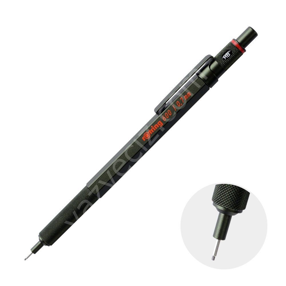 Rotring 600 Mekanik Kurşun Kalem Kamuflaj Yeşil 0.7mm