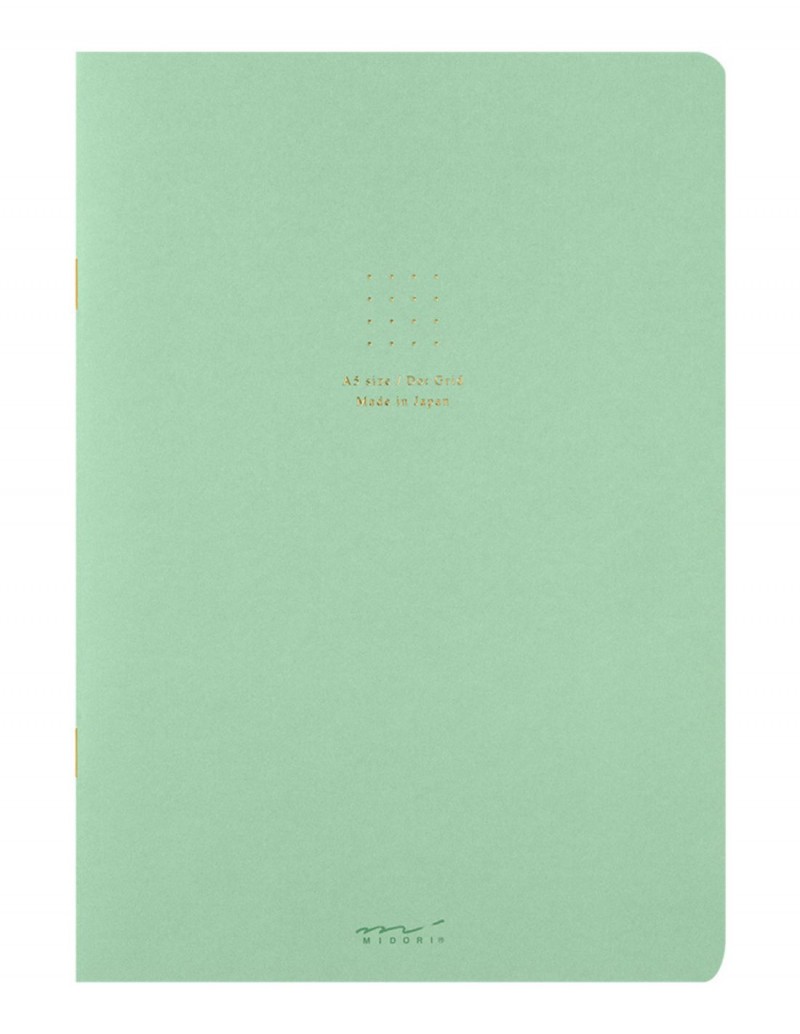 Midori Notebook <A5> Color Dot-colored Green (Noktalı Pastel Renkler Yapraklı Defter)