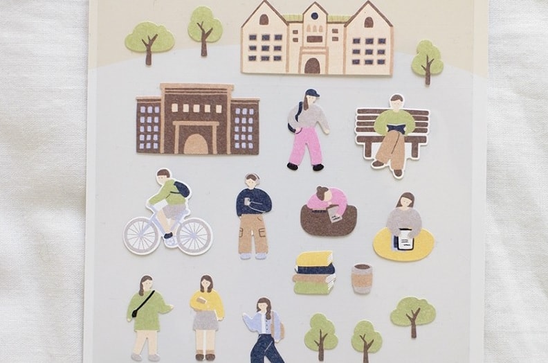 Kore Suatelier Design Sticker Çıkartma - 1168 campus