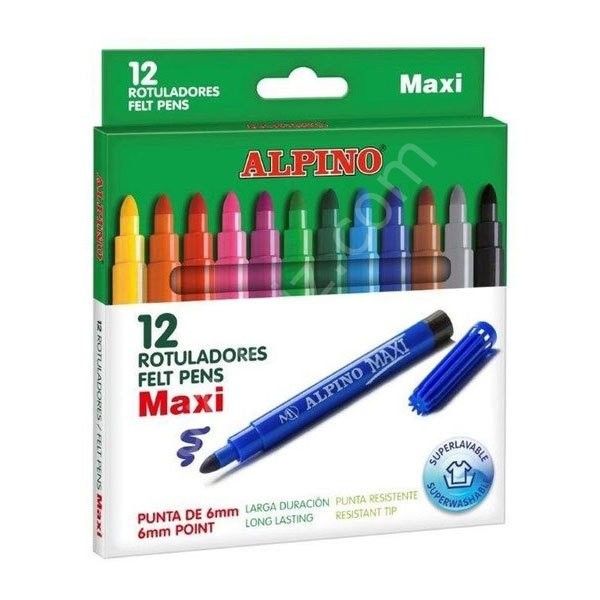 Alpino Maxi Keçeli Kalem 12li