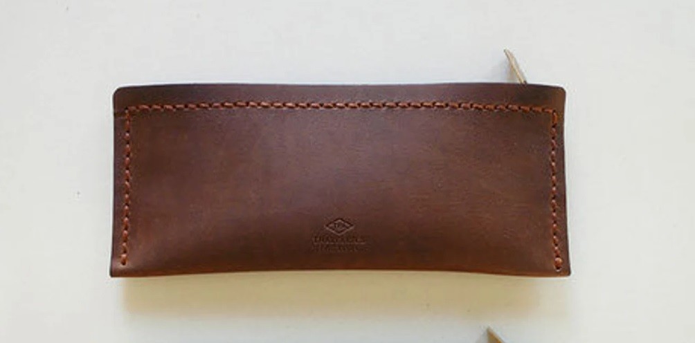 Traveler's Company Leather Pen Case Medium Brown - Kalem Kutusu