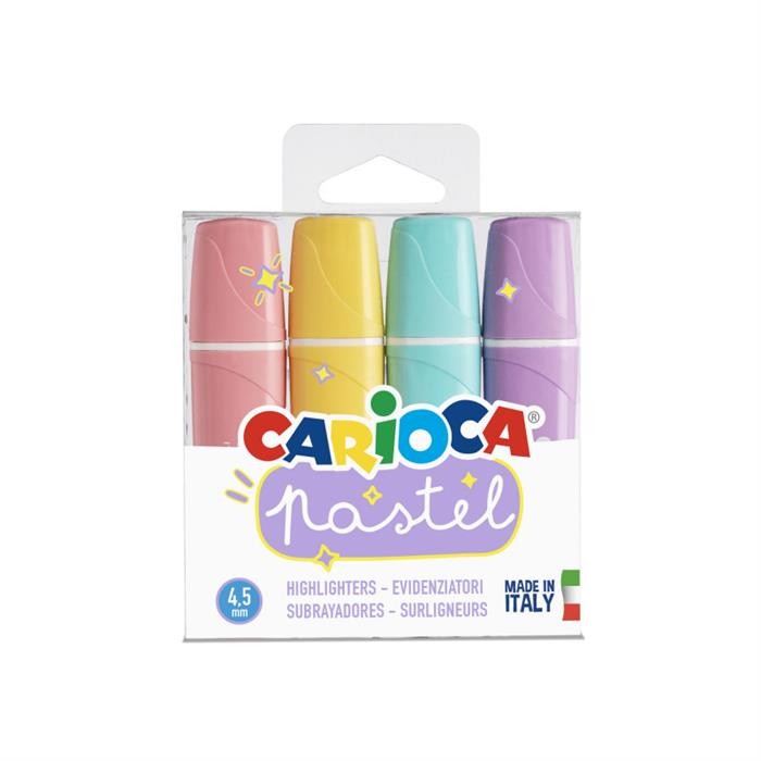 Carioca 4lü Pastel Mini Fosforlu Kalem Seti