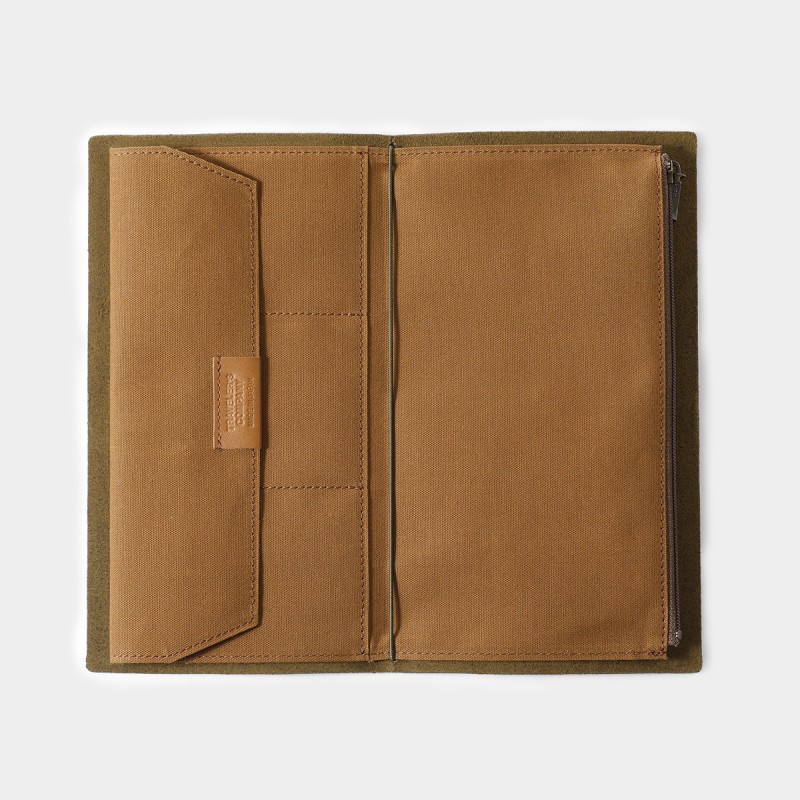 Traveler's Company Pamuklu Fermuarlı Kılıf - Kahve