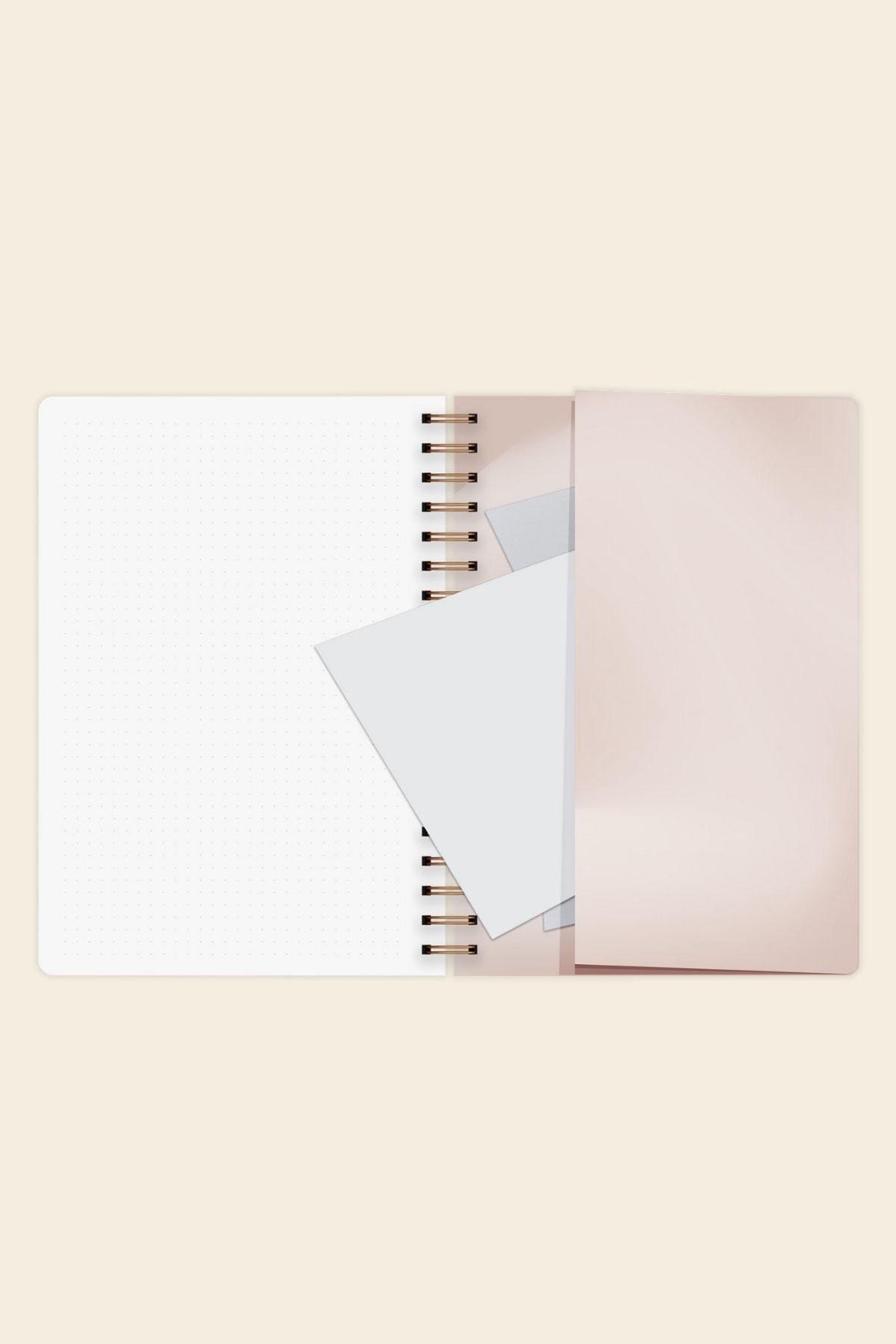 Le Color Noktalı Bullet Journal Pro Defter Rose Gold