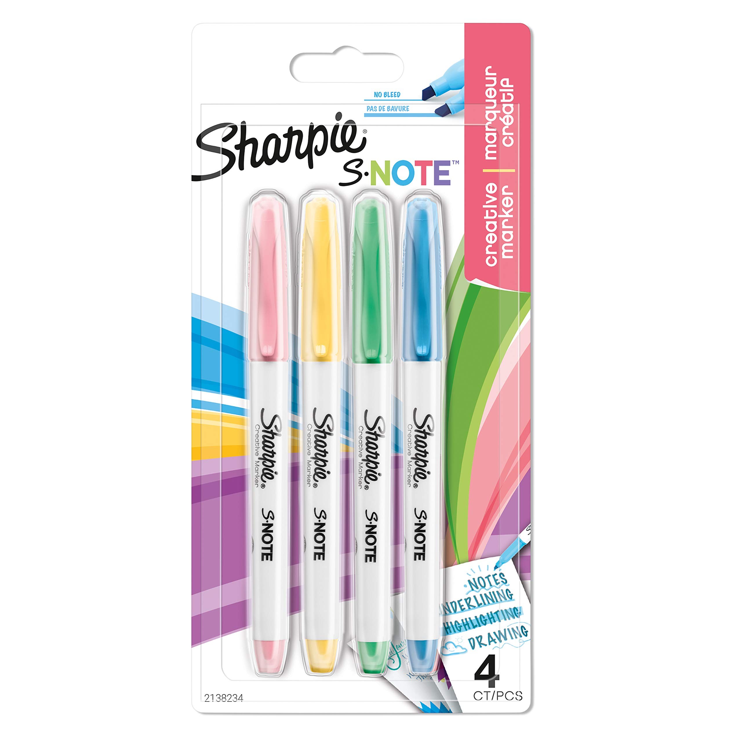 Sharpie Snote Pastel 4lü Fosforlu Kalem