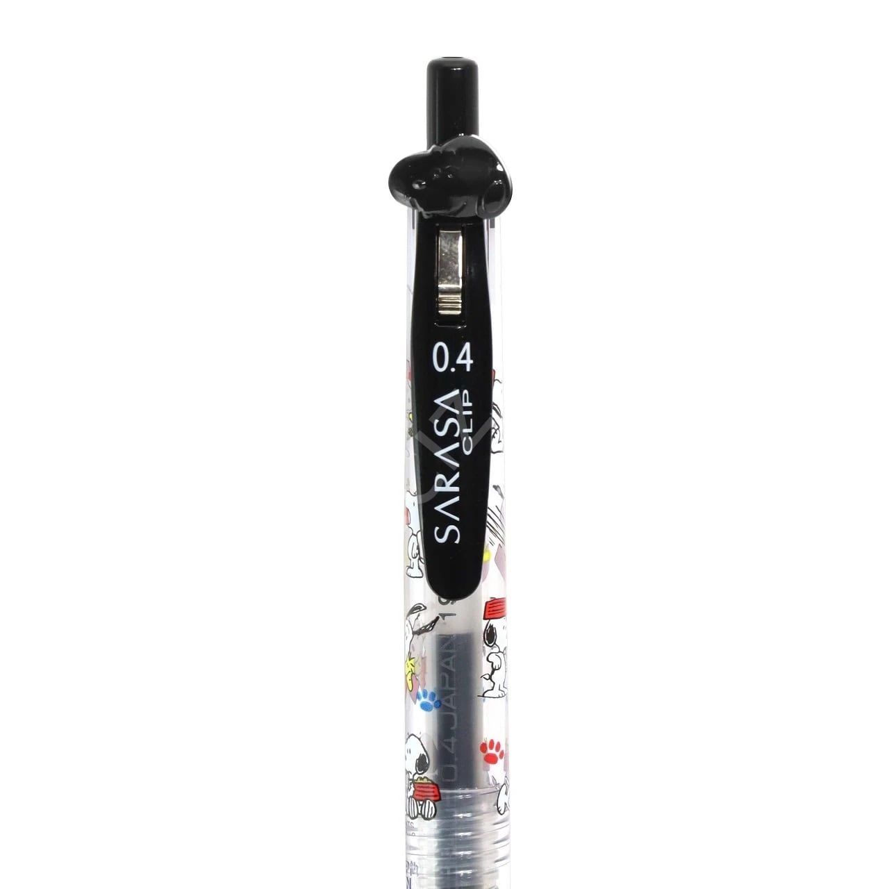 Zebra Sarasa Clıp 0.4 mm Jel Kalem Snoopy Desenli Siyah - zebra