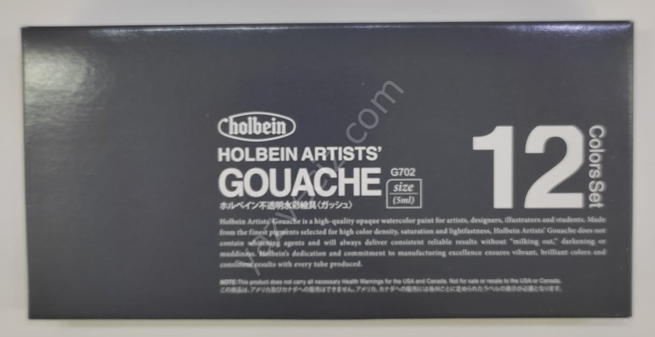 Holbein Profesyonel 12'li  5ml Artıst Guaj Boya Seti