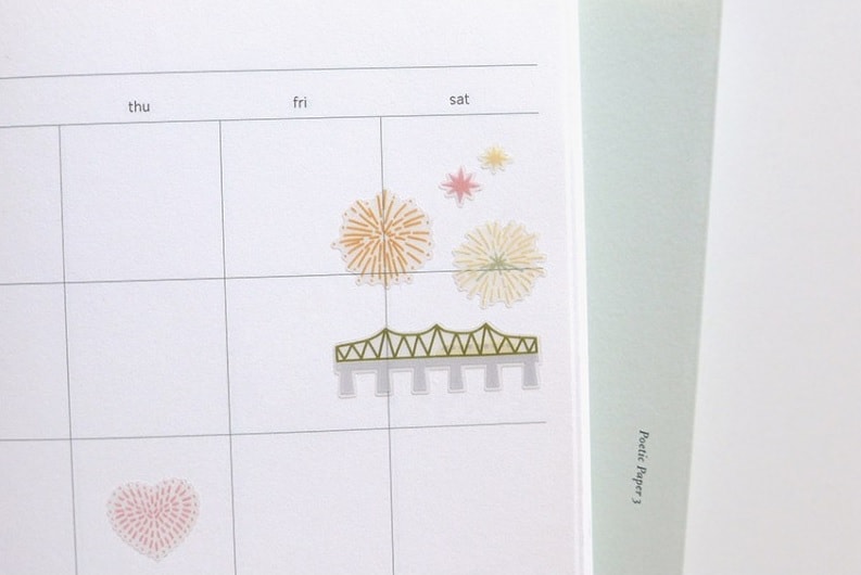  Kore Suatelier Design Sticker Çıkartma - 1193 midnight picnic