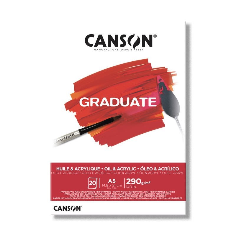 Canson Graduate 290 gr. A5 Yağlı Ve Akrilik Boya Defteri