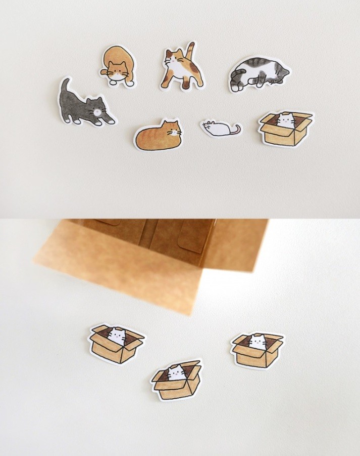 Kore Suatelier Cereal Stickers, Çıkartma – 304 cats