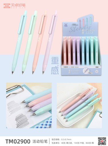 Kampanyalı Concord  Pastel Tonlarda  4 ' lü Versatil Kalem 0.7 mm ,  Ağır Algılama Serisi